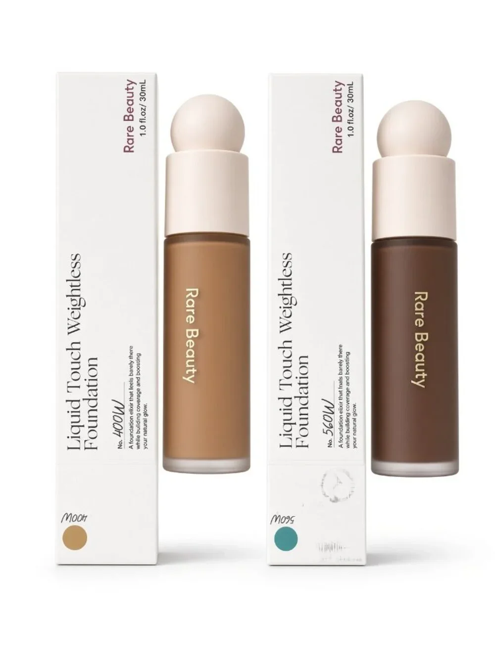 Rare Beauty 2-Pc Lot Foundation 400W 560W Liquid Touch Full Size NWT